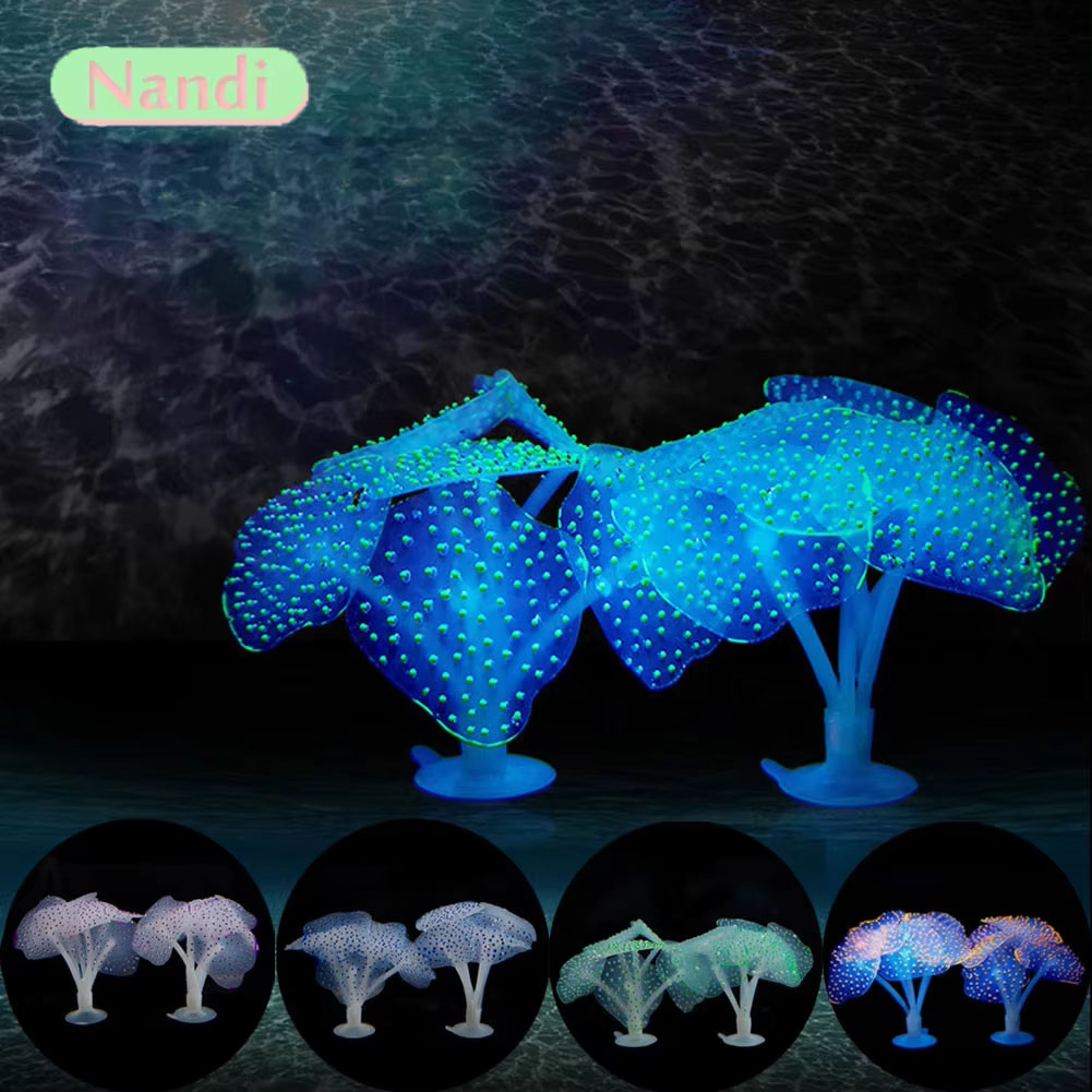 1 adet aydınlık anemon yapay b - Aquarium Planted Fish Tank incelemesi ve fiyatı