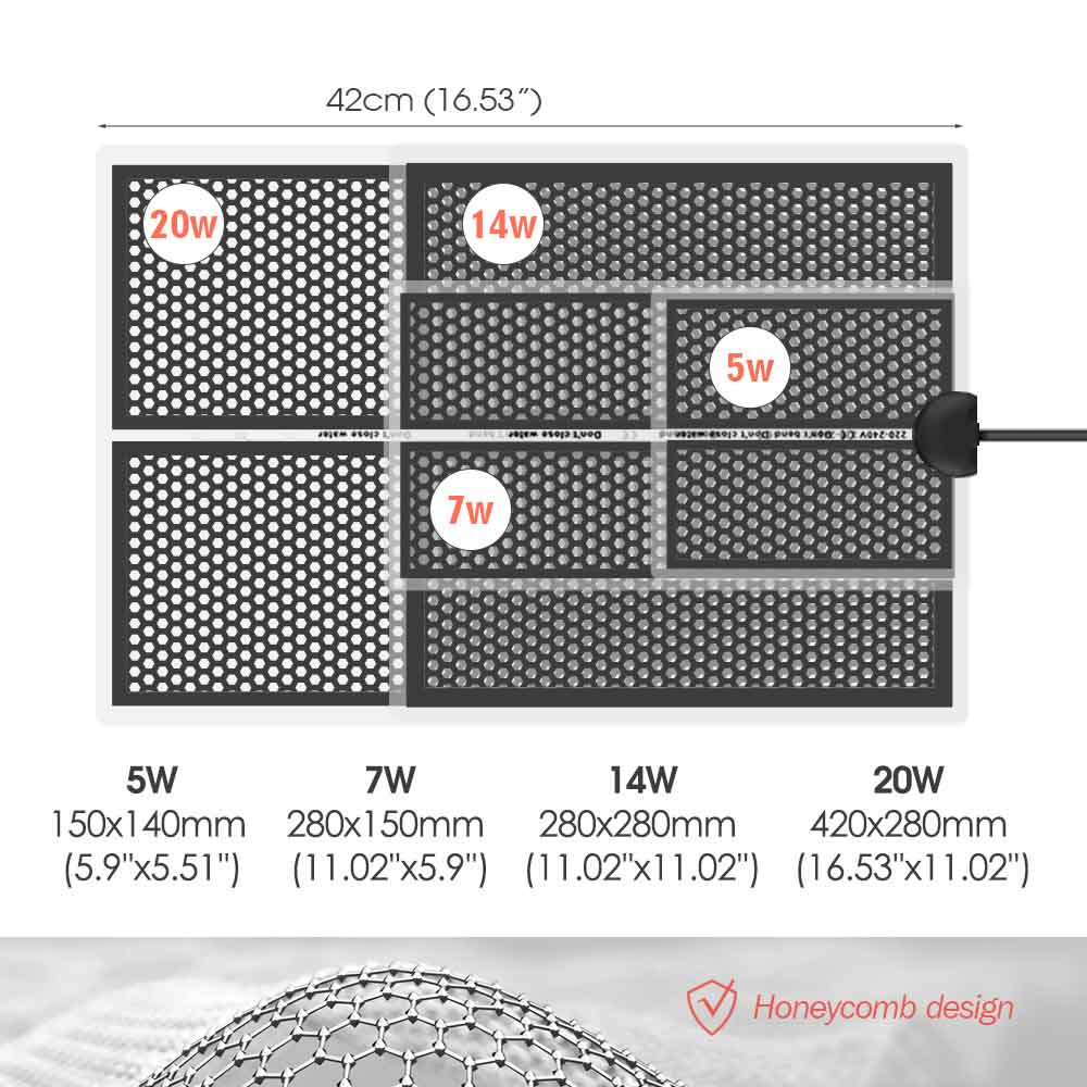 5-20W sürüngen isı Mat bitkile - Planted Aquarium Heater incelemesi ve fiyatı