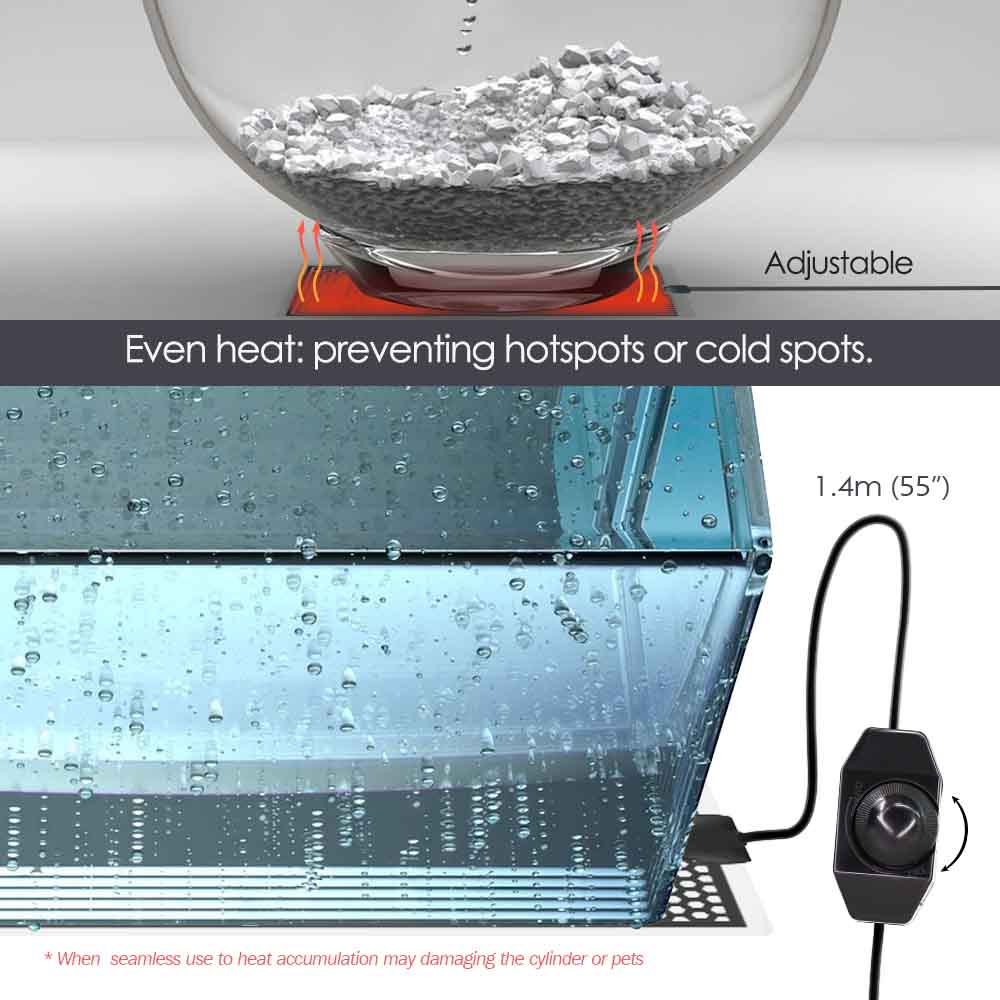 5-20W sürüngen isı Mat bitkile - Planted Aquarium Heater incelemesi ve fiyatı